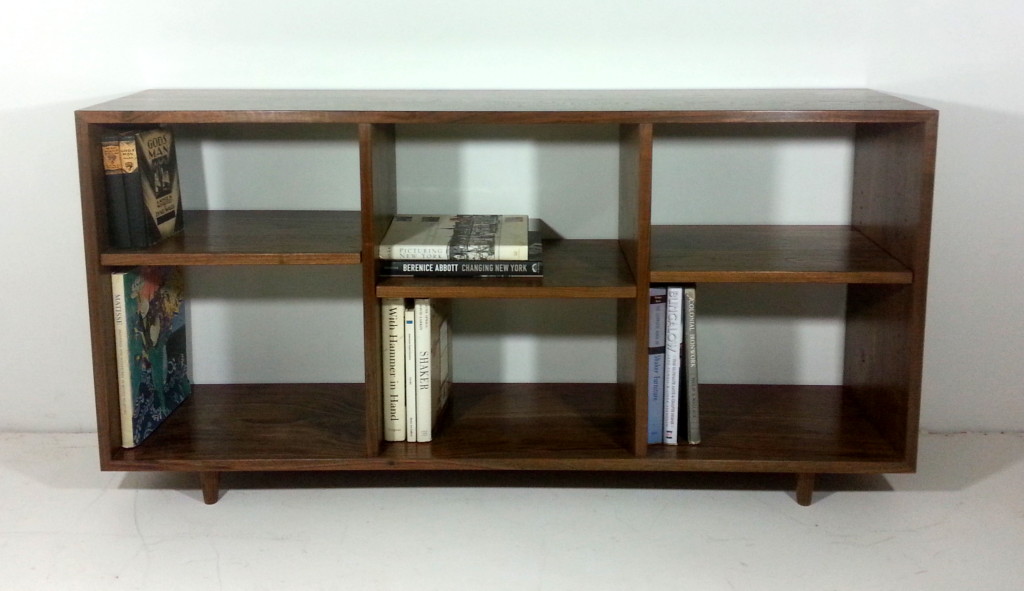 Solid walnut bookcase in mid century style Mid century and craft