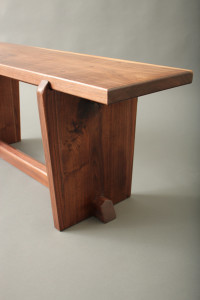 Walnut Bridle Joint Bench