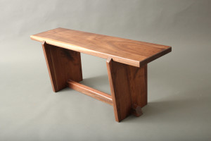 Walnut Bridle Joint Bench