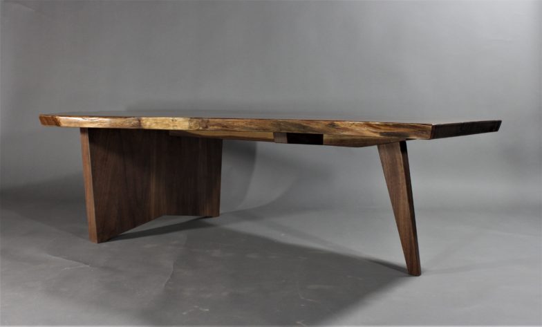 Structure of live edge coffee table