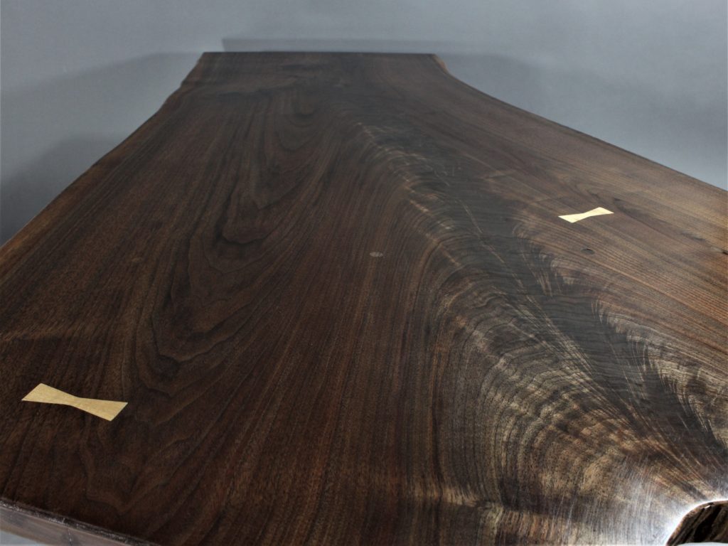 Walnut grain live edge slab