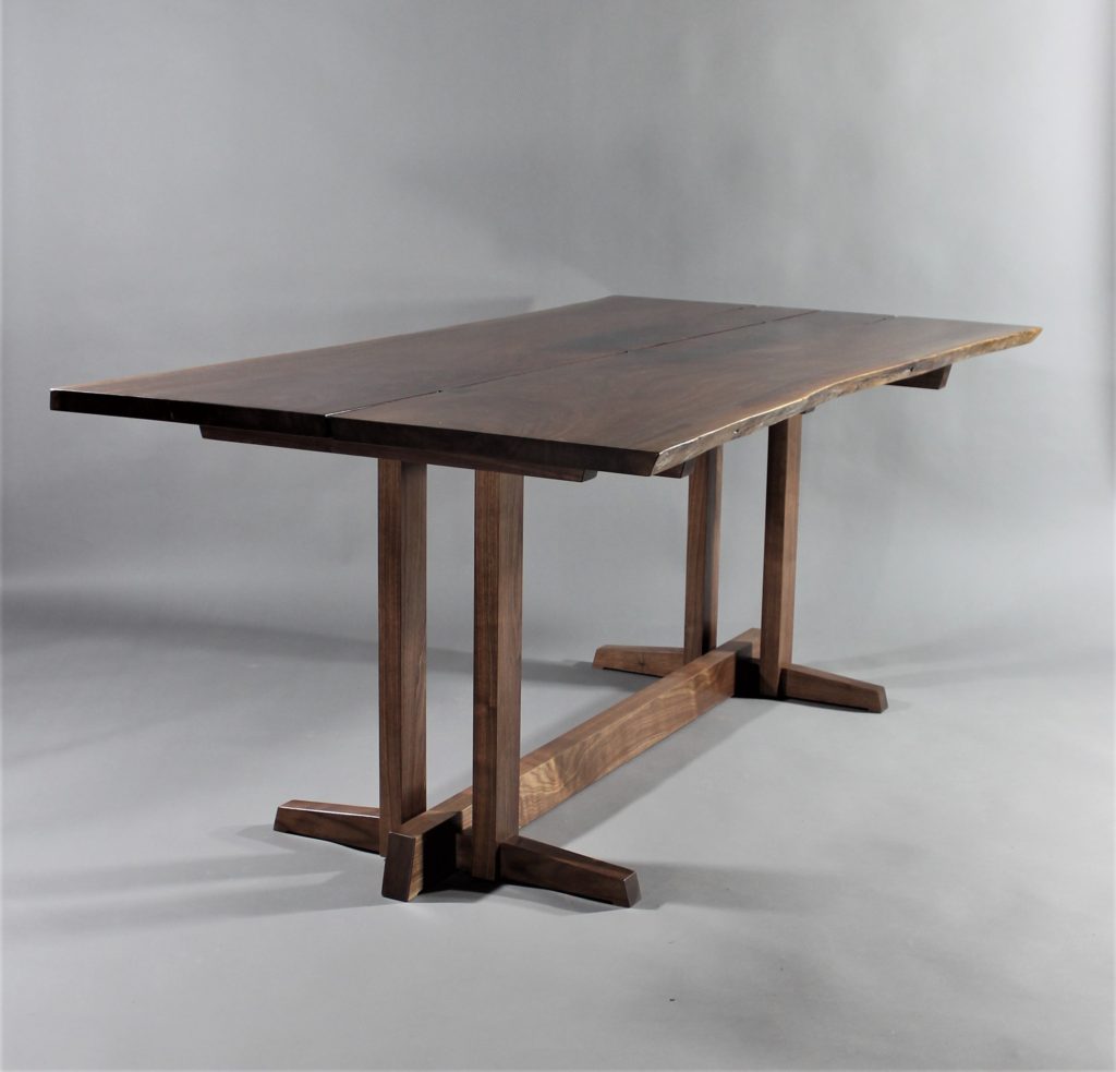 Side view of dining table