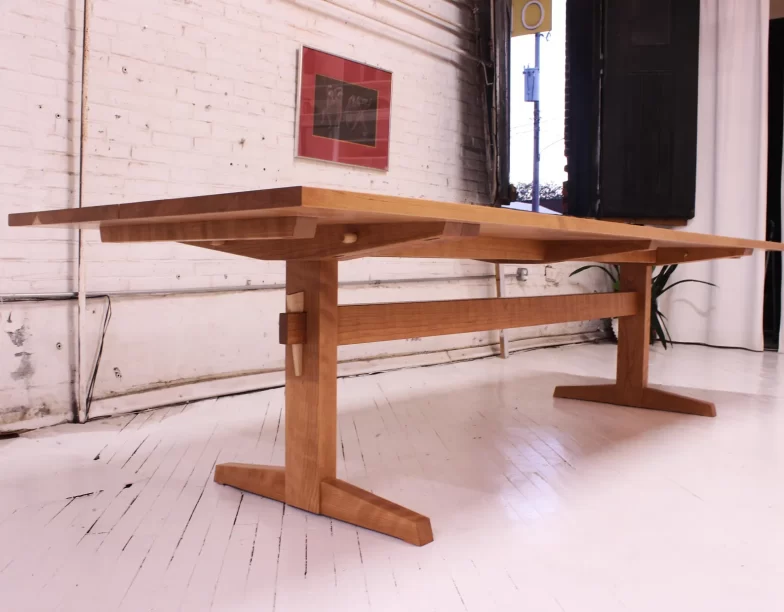 cherry trestle dining table