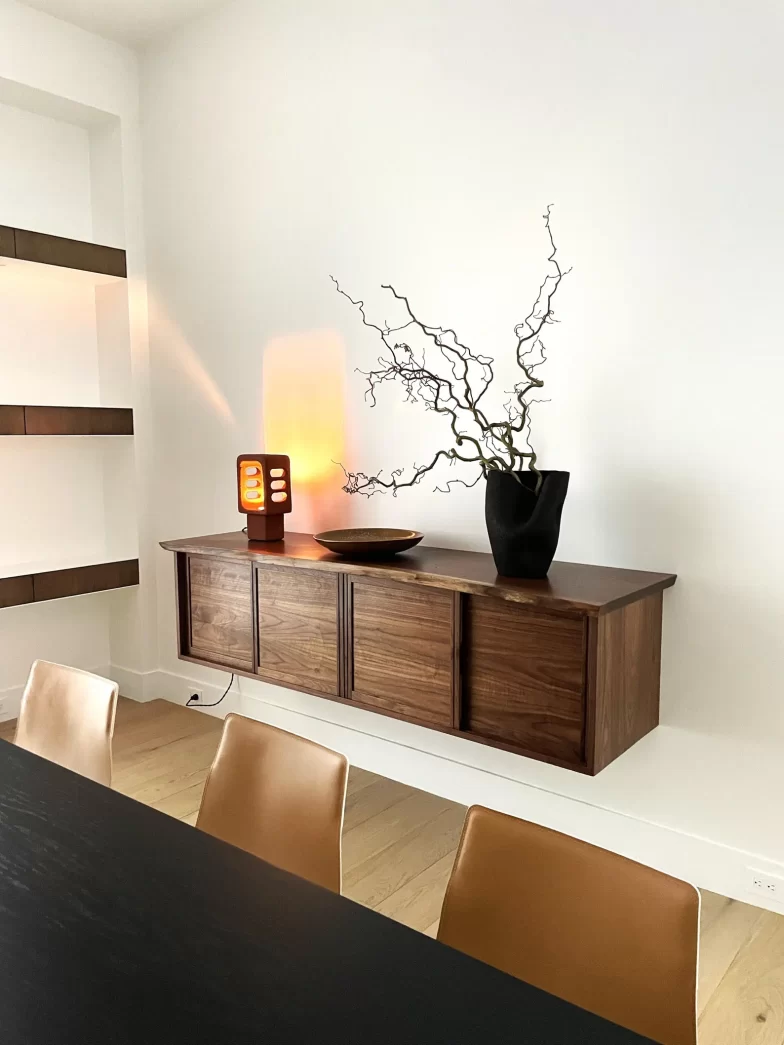 Live Edge walnut credenza